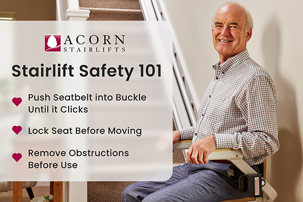 Stairlift Safety 101—5 Safety Tips That Will Send You Smoothly Up the Stairs