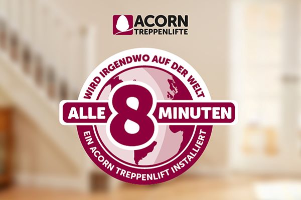 Acorn Treppenlift FAQ (Häufig gestellte Fragen) der Woche - Wie oft werden Acorn Treppenlifte weltweit installiert?