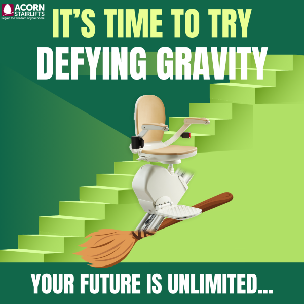 Defy Gravity with an Acorn Stairlift—Find Out How Your Future Can Be Unlimited 