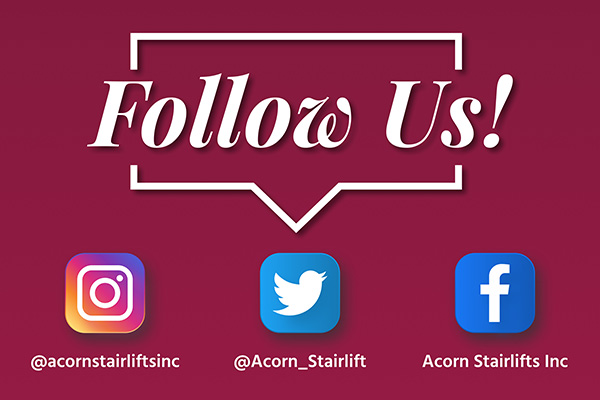 Follow Acorn Stairlifts on Social Media—Get All the Latest Stairlift News, Pointers, and Deals