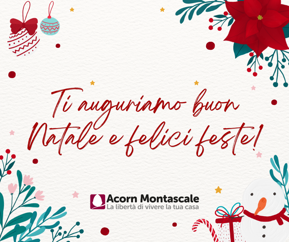 Acorn Montascale vi augura auguriamo buon Natale e felici feste!